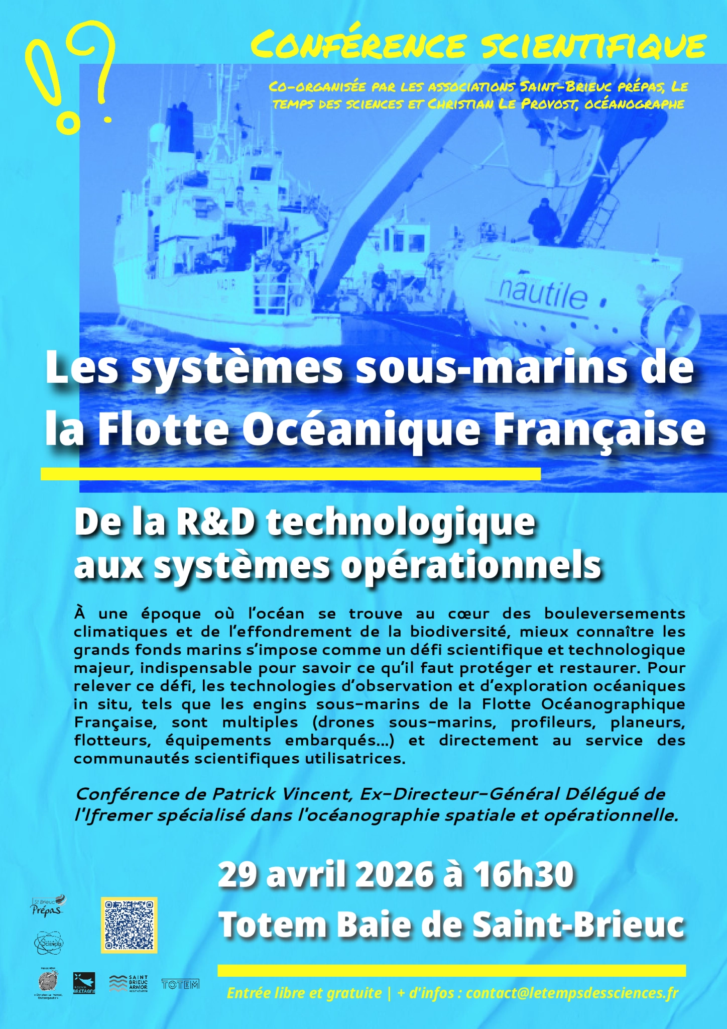 Conférence : Les systèmes sous-marins de la Flotte Océanographique ...